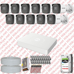 Hikvision 11 Kamera Fullhd Güvenlik Kamerası Seti 1tb Hdd